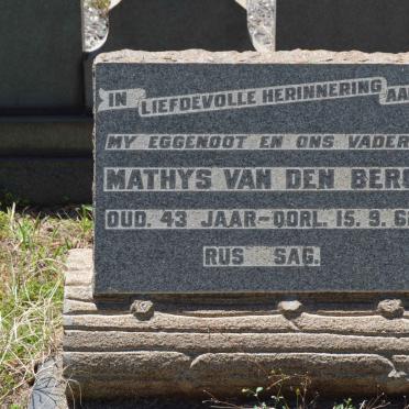 BERG Mathys, van den -1962