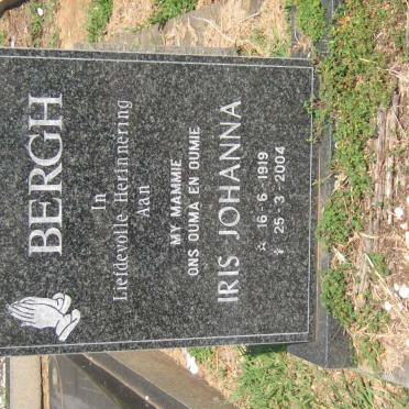 BERGH Iris Johanna 1919-2004