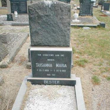 BESTER Susanna Maria 1893-1968