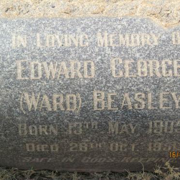 BEASLEY Edward George Ward 1905-1951
