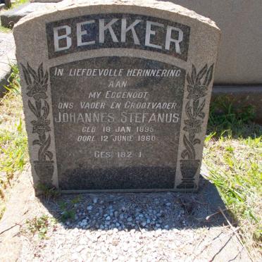 BEKKER Johannes Stefanus 1895-1960