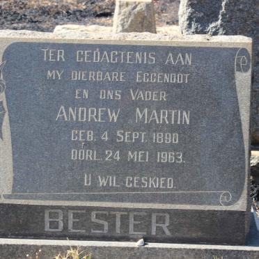 BESTER Andrew Martin 1890-1963