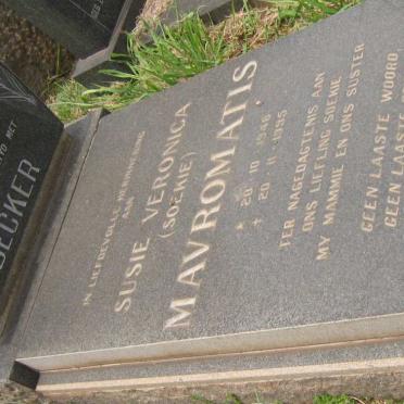 BECKER J.C.S. 1918-1970 :: MAVROMATIS Susie Veronica 1946-1995 :: SMITH Pat 1926-1996