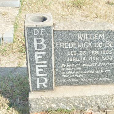 BEER Willem Frederick, de 1955-1958