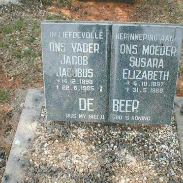 BEER Jacob Jacobus, de 1898-1985 &amp; Susara Elizabeth 1897-1988
