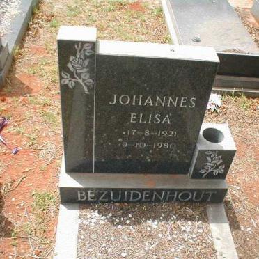 BEZUIDENHOUT Johannes Elisa 1921-1980
