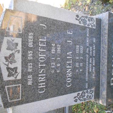 BEKKER Christoffel J. 1914-1962 &amp; Cornelia J.E. 1920-1992