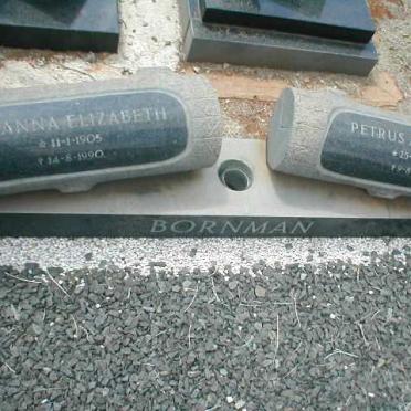 BORNMAN Petrus Arnoldus 1902-1979 &amp; Susanna Elizabeth 1905-1990