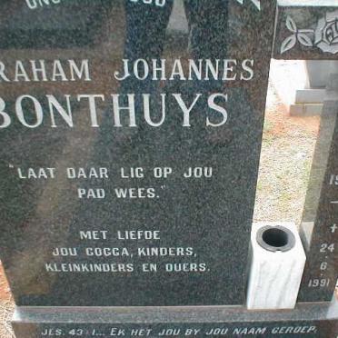 BONTHUYS Abraham Johannes 1943-1991