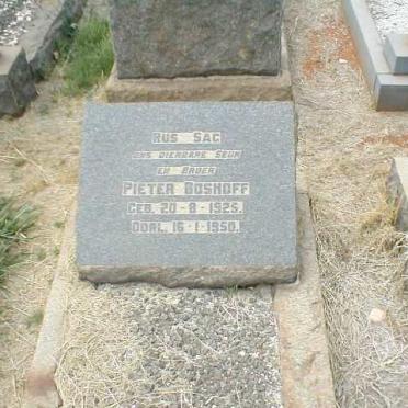 BOSHOFF Pieter 1925-1950