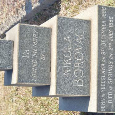 BOROVAC Nikola 1896-1956