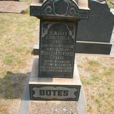 BOTES Jacobus Abraham 1907-1942