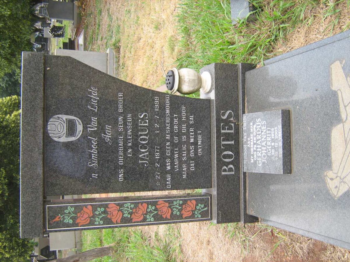 BOTES Gerhardus Johannes 1956-2005 :: BOTES Jacques 1977-1999