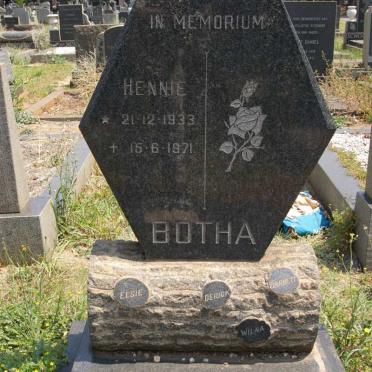 BOTHA Hennie 1933-1971