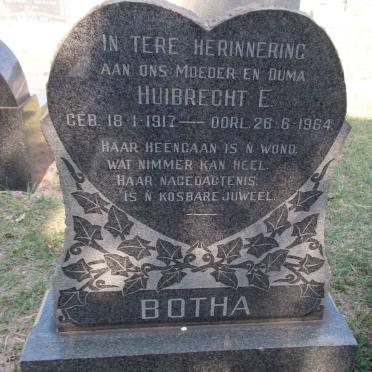 BOTHA Huibrecht E. 1917-1964