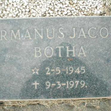 BOTHA Hermanus Jacobus 1945-1979