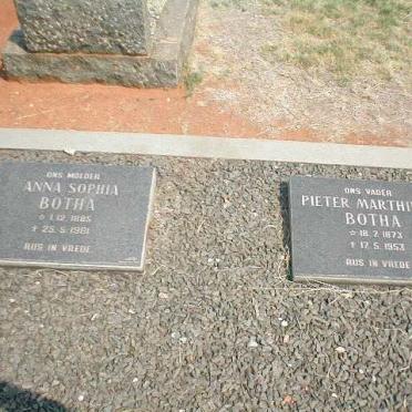 BOTHA Pieter Marthinus 1873-1953 &amp; Anna Sophia 1885-1981