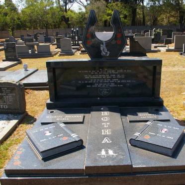 BOTHA Christoffel Jacobus 1935-1989 &amp; Magrita Johanna Maria 1939-2011