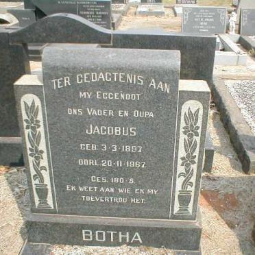 BOTHA Jacobus 1897-1967
