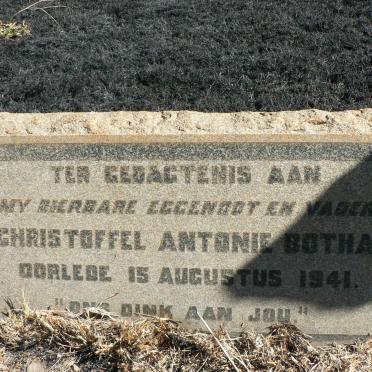 BOTHA Christoffel Antonie -1941