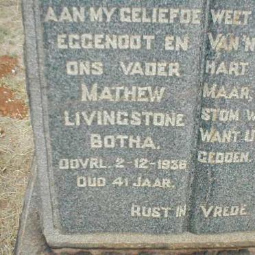 BOTHA Mathew Livingstone  -1936