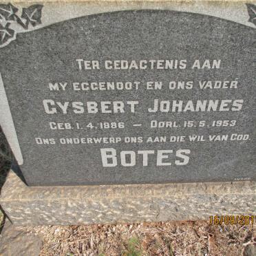 BOTES Gysbert Johannes 1886-1953