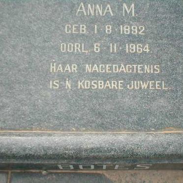 BOTES Anna M. 1892-1964