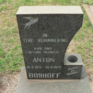 BOSHOFF Anton 1971-1972