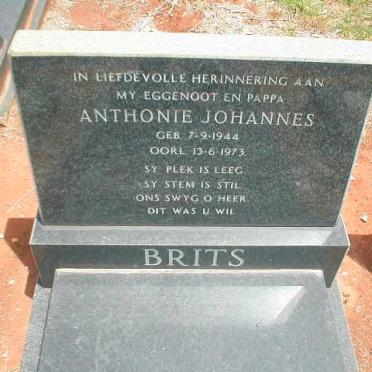 BRITS Anthonie Johannes 1944-1973