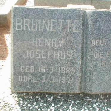 BRUINETTE Henry Josephus 1885-1971
