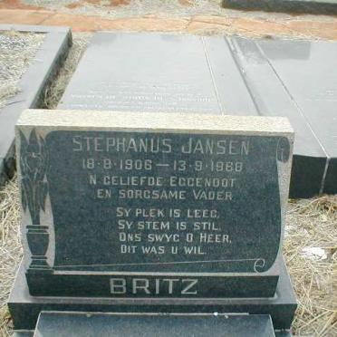 BRITZ Stephanus Jansen 1906-1968