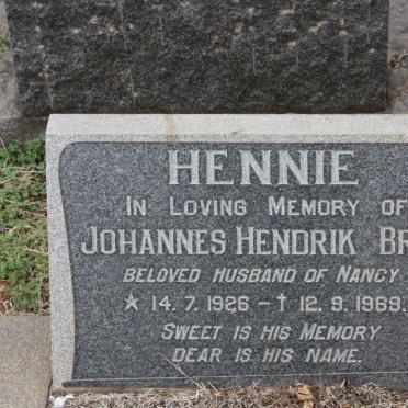 BRIEL Johannes Hendrik 1926-1969