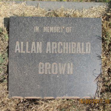 BROWN Allan Archibald