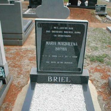 BRIEL Maria Magdalena Sophia 1900-1988