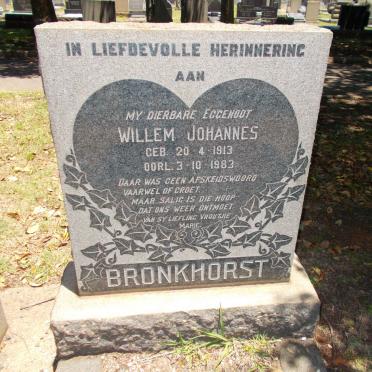 BRONKHORST Willem Johannes 1913-1963