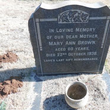 BROWN Mary Ann -1938