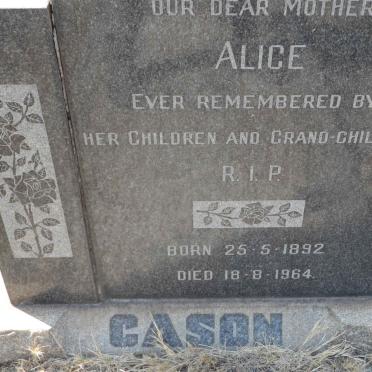 CASON Alice 1892-1964