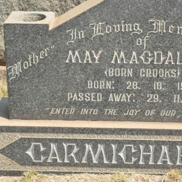 CARMICHAEL May Magdalene nee CROOKS 1910-1962