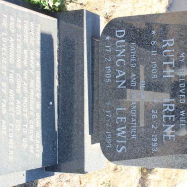 CAMERON Duncan Lewis 1905-1993 &amp; Ruth Irene 1908-1983