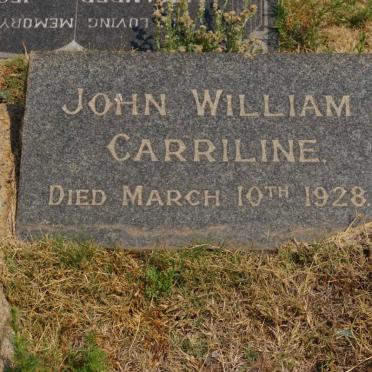 CARRILINE John William -1928