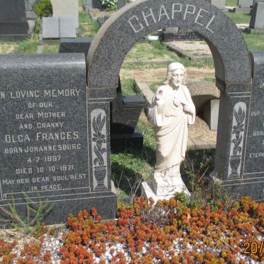 CHAPPEL Louis Anton 1889-1965 &amp; Olga Frances 1897-1971