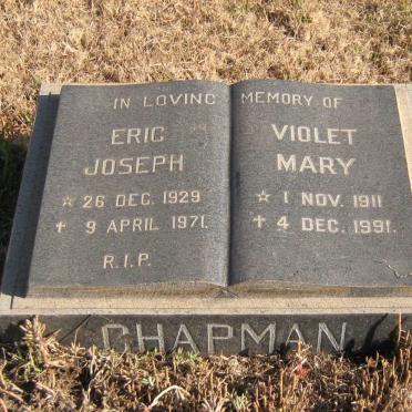 CHAPMAN Violet Mary 1911-1991 :: CHAPMAN Eric Joseph 1929-1971