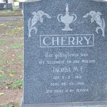 CHERRY Jacoba M.E. 1912-1968