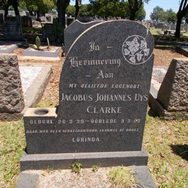 CLARKE Jacobus Johannes Uys 1939-1963