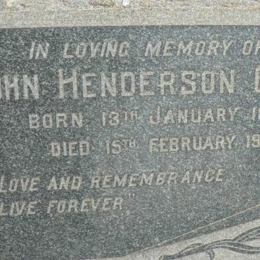 COOK John Henderson 1894-1948