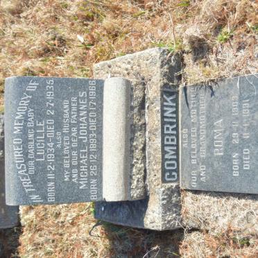 COMBRINK Michael Johannes 1893-1966 &amp; Roma 1903-1991 :: COMBRINK Lucille 1934-1935