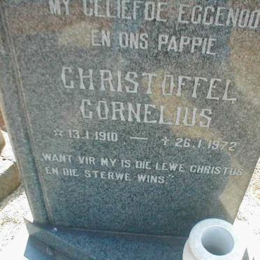 CORNELIUS Christoffel 1910-1972