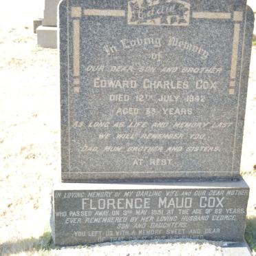 COX Florence Maud -1951 :: COX Edward Charles -1942