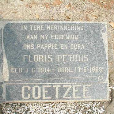 COETZEE Floris Petrus 1914-1968