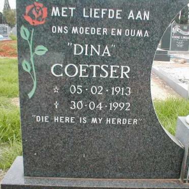 COETSER Dina 1913-1992